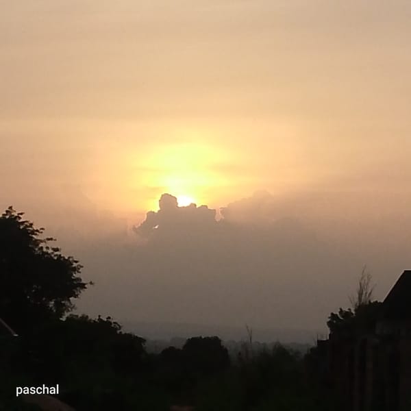 Sunset captured over Nsugpe, Nigeria landscape Friday evening