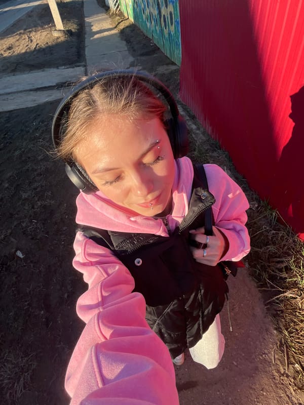 Young woman photographed in casual portraits in Фоки, Russia