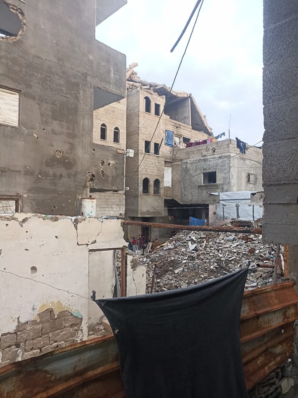 Gaza City shows extensive structural damage and debris