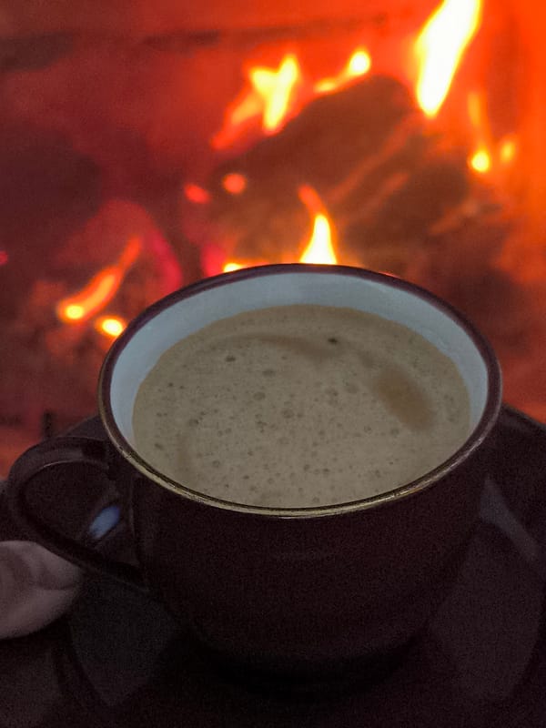 Morning garden photography and coffee in Dercekliai, Lithuania