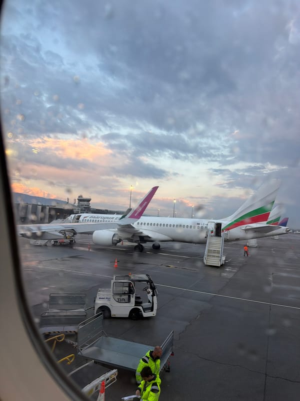 Dawn travel documentation at Sofia Airport includes Wizz Air boarding