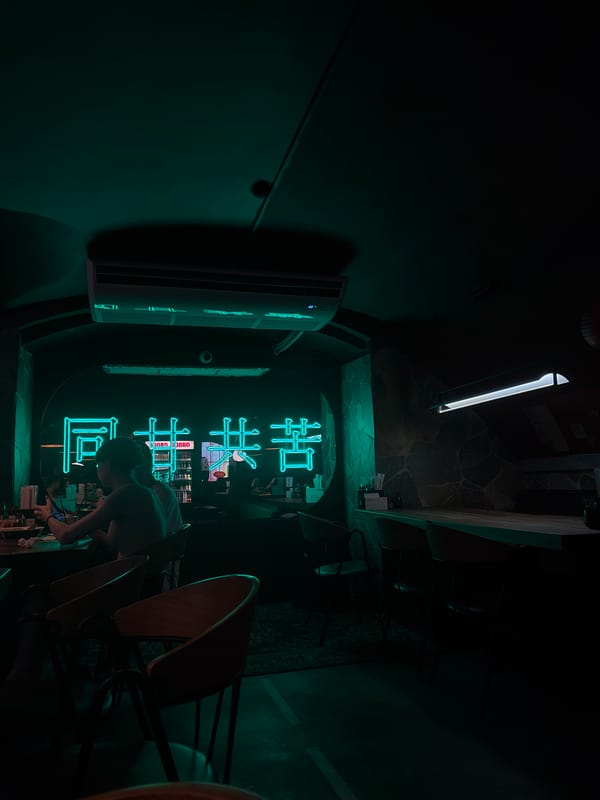 Solo dining experience documented at Asian restaurant in Perm