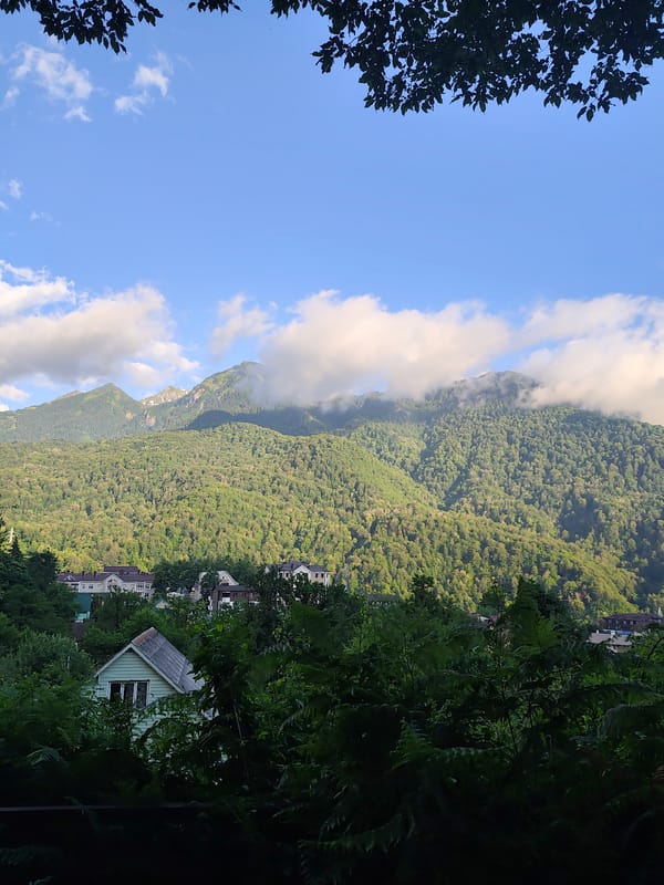 Krasnaya Polyana mountain views from multiple angles