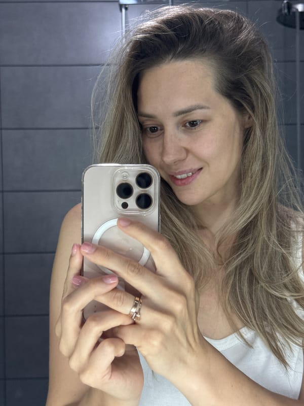 Back-to-back selfies in Chaikovsky, Russia
