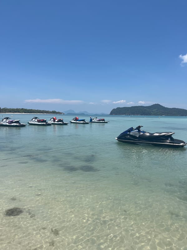 Jet ski activity observed in Thai coastal waters