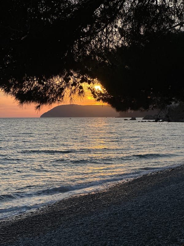 Evening coastal walk documented in Bar-Šušanj, Montenegro with dog