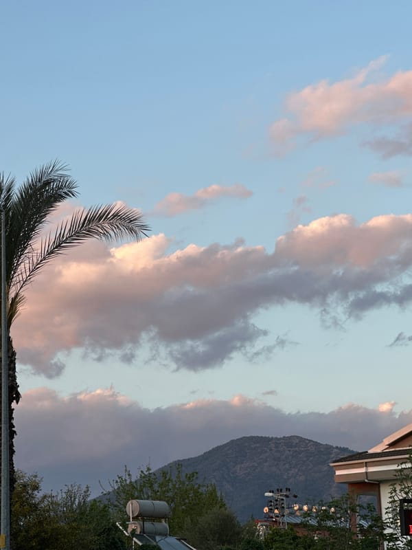 Evening scenes captured across Fethiye during April sunset hour