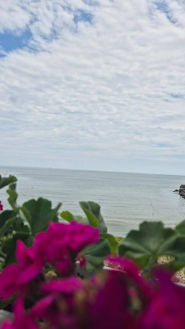 Quiet morning along the Black Sea coast in Ravda, Bulgaria