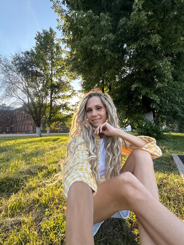 Woman Takes Afternoon Selfies Across Russian Towns