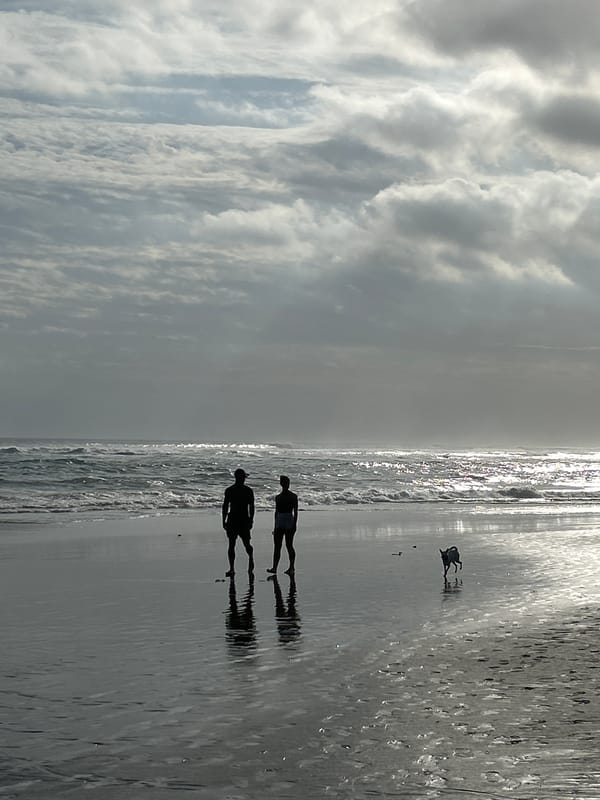 Morning beach leisure documented at North Kuta, Indonesia