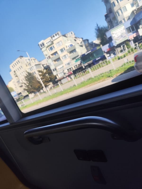 Morning transit ride documented in Varna, Bulgaria