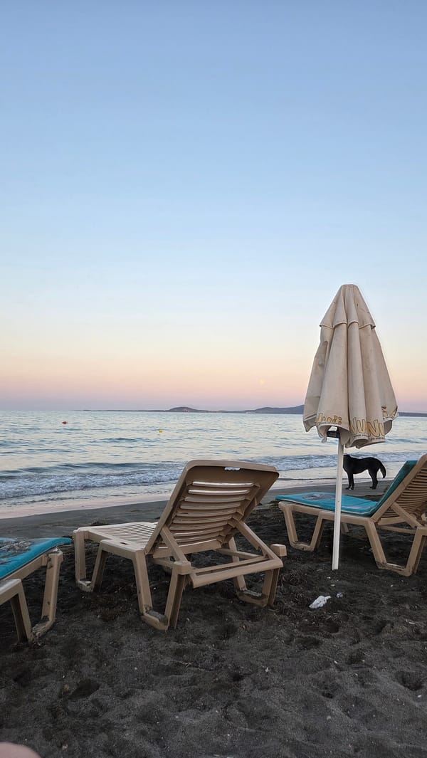 Golden hour to moonrise on a Burgas beach