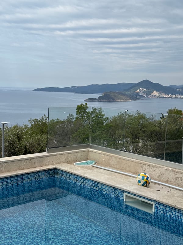 Morning scenes captured at coastal residence in Montenegro