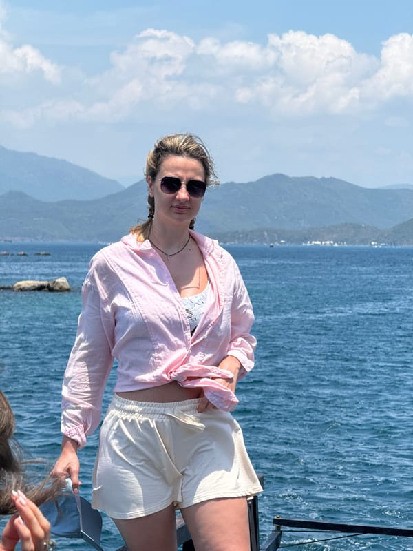 Tourist boat excursion captured off Nha Trang coast