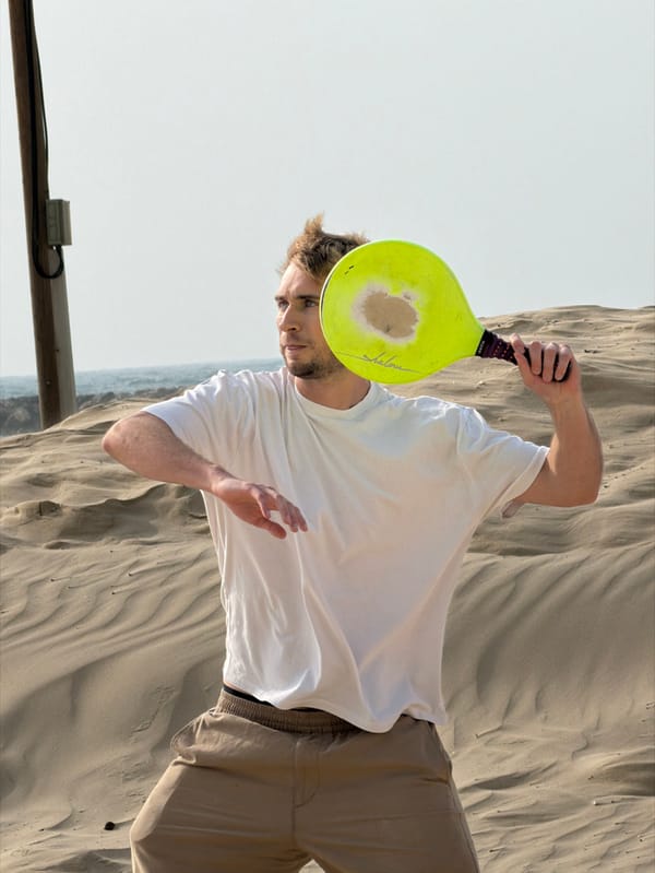 Afternoon beach games and street life documented in Tel Aviv