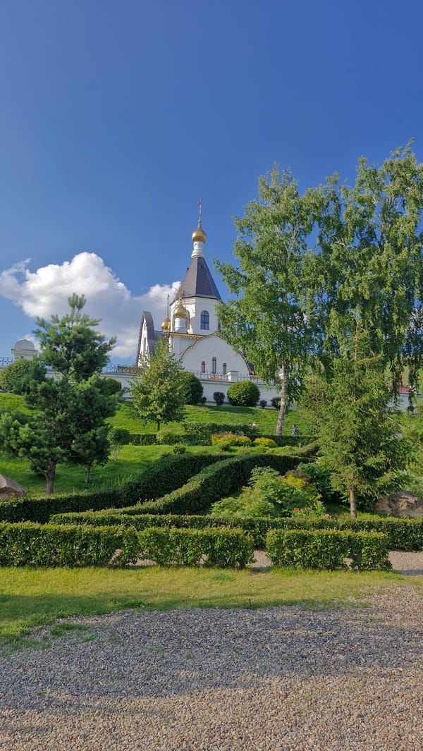 Churches, riverbanks, and street art along the Yenisei in Krasnoyarsk