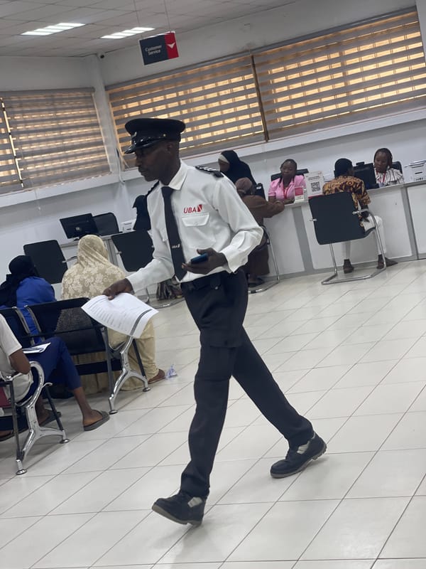 Routine activity documented at Zaria bank facility
