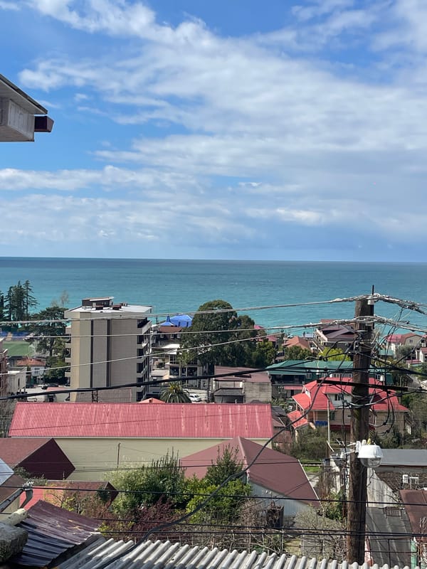 Morning coastal views captured in Gagra, Abkhazia