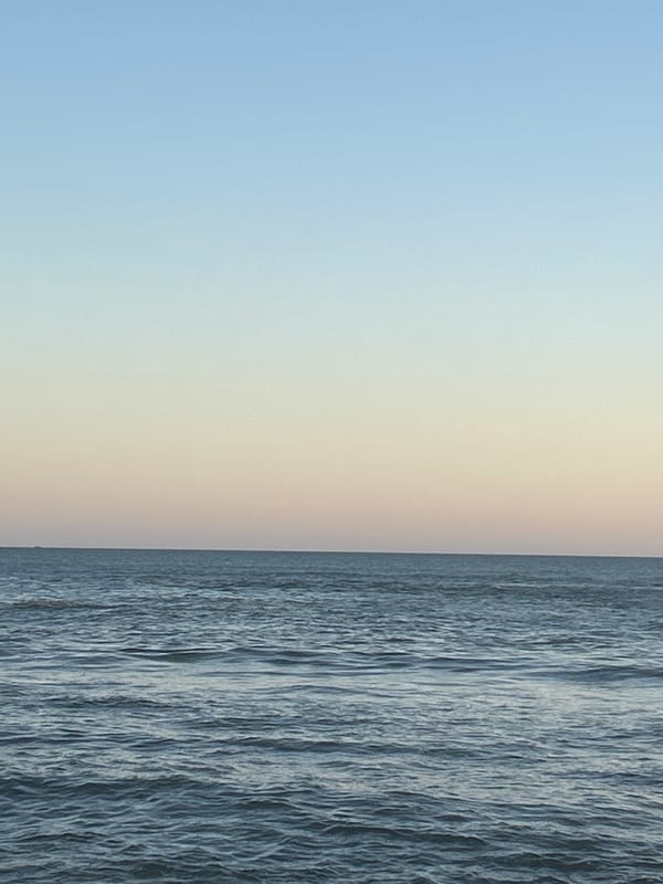 Dawn horizon photographed over ocean near Mazatlán, Mexico
