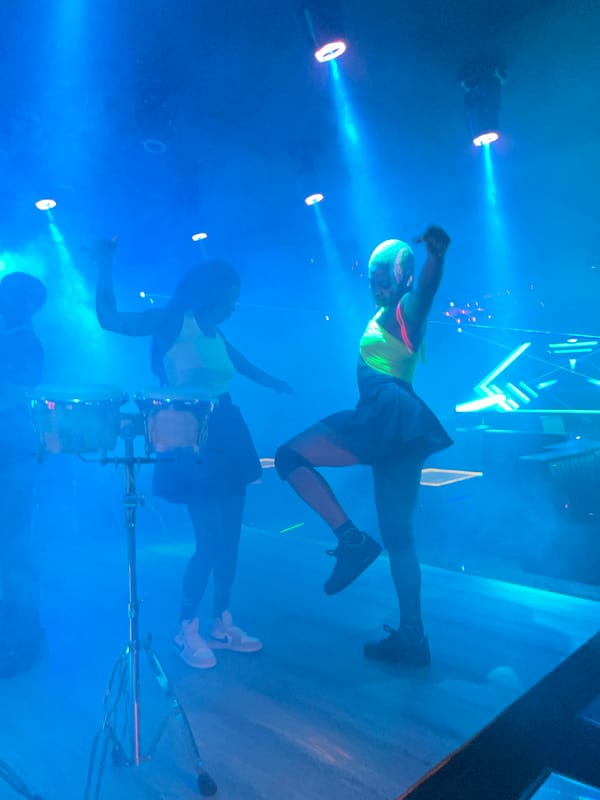 Late-night club performances and dancing in Howayi, Nigeria