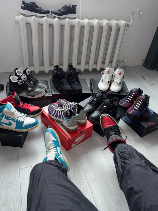 Sofia resident showcases sneaker collection in indoor photo session