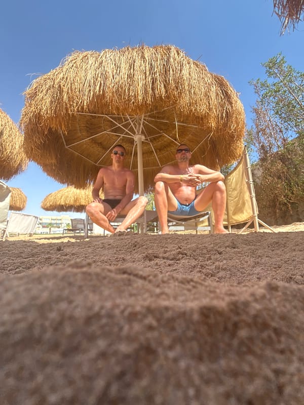 Sunny beach scene captured at Safaga resort, Egypt