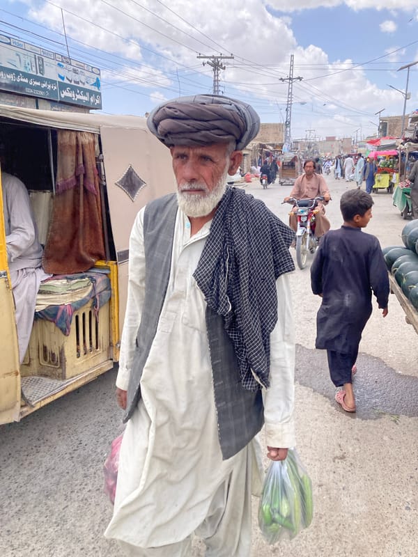 Morning street life documented in Loralai, Pakistan