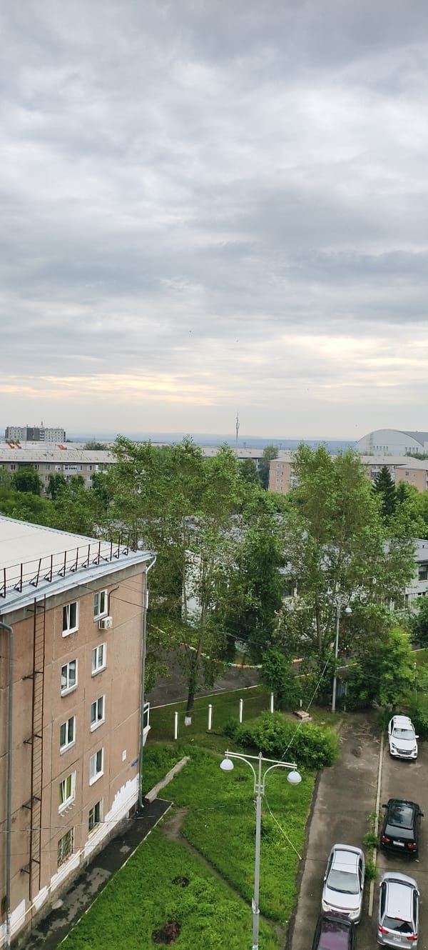 Inside and outside a Krasnoyarsk apartment block