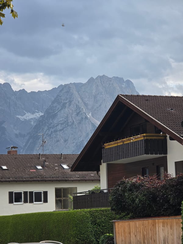 Garmisch-Partenkirchen neighborhoods framed against the Zugspitze