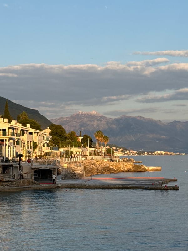 Coastal scene documented in Herceg Novi, Montenegro
