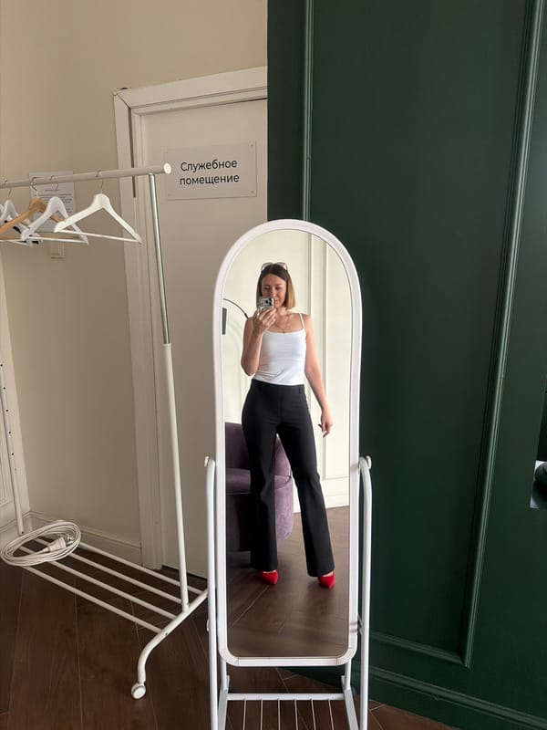 Woman takes mirror selfie in Rostov-on-Don apartment