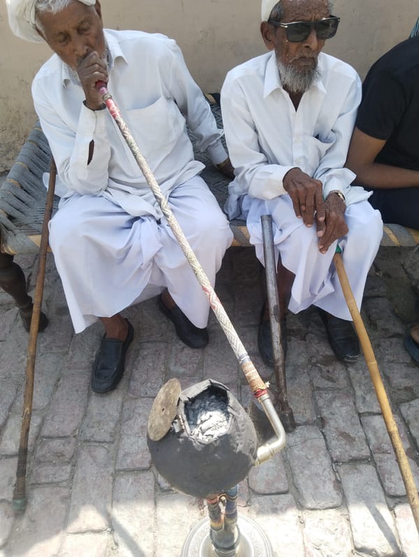 Morning life documented in rural Pakistani village