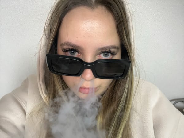 Portrait photos captured in Krasnodar show person exhaling vapor