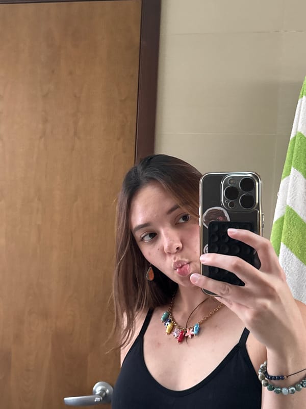 Person takes mirror selfies in San Bernardino Tlaxcalancingo, Mexico