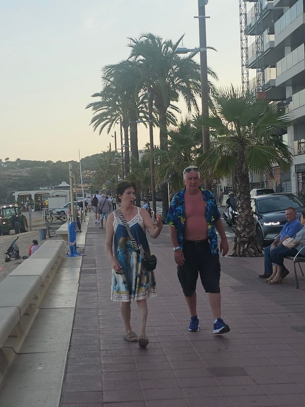 Lloret de Mar beachfront buzzing on a summer evening