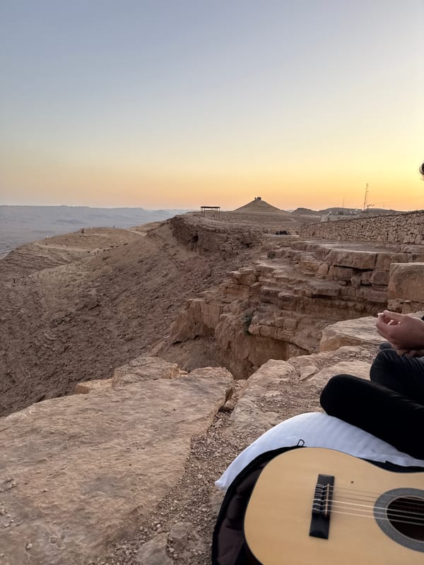 Afternoon moments captured at Mitzpe Ramon desert overlooks