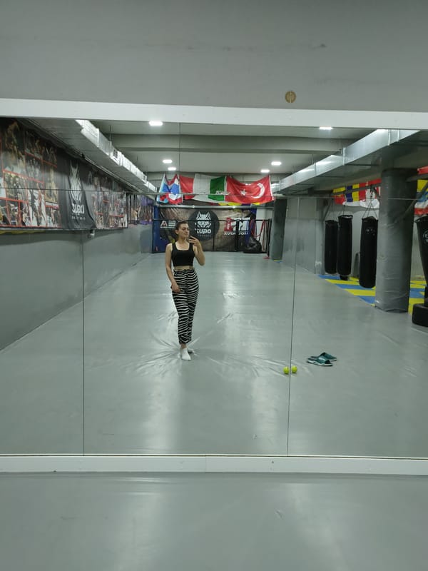 Inside a combat sports gym in Comrat, Moldova