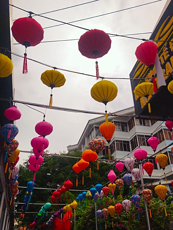 Morning street life and local detail in Nha Trang, Vietnam