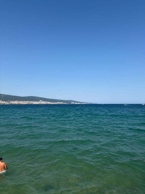 Summer afternoon on the beaches of Nesebar, Bulgaria