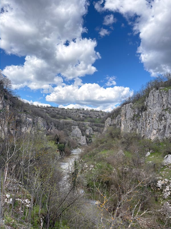 Hiker explores scenic Emen Canyon trails in Bulgaria