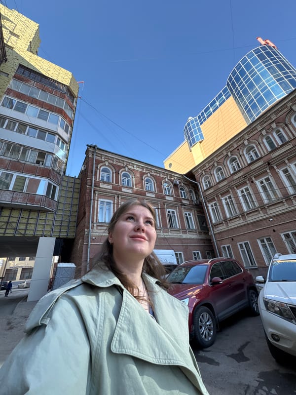 Young woman documented shopping and street activities in Perm