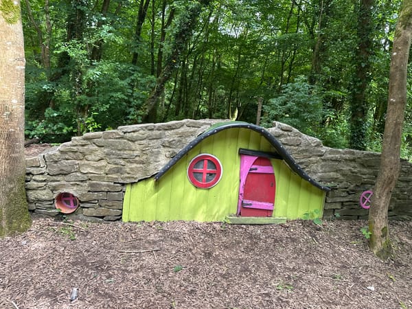 Exploring fairy tale installations at Castlecomer Discovery Park