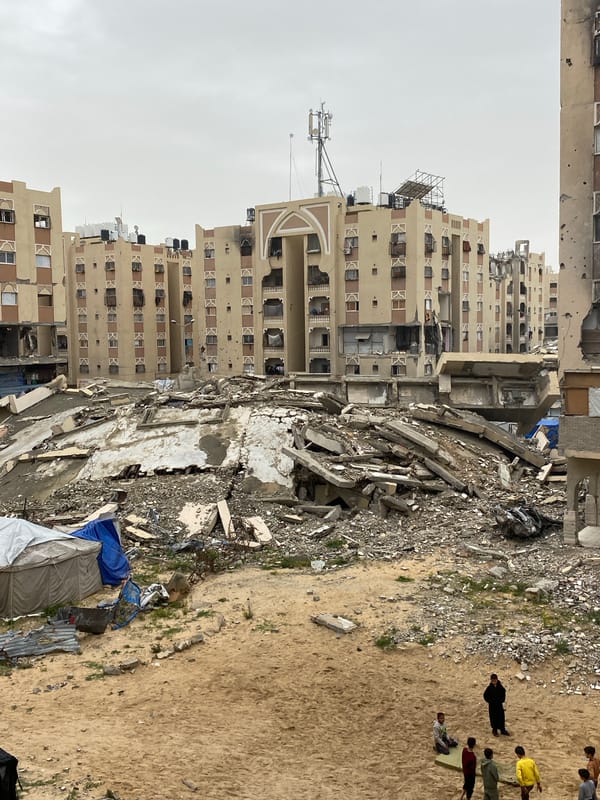 Damaged buildings documented in Khan Yunis, Palestinian Territory