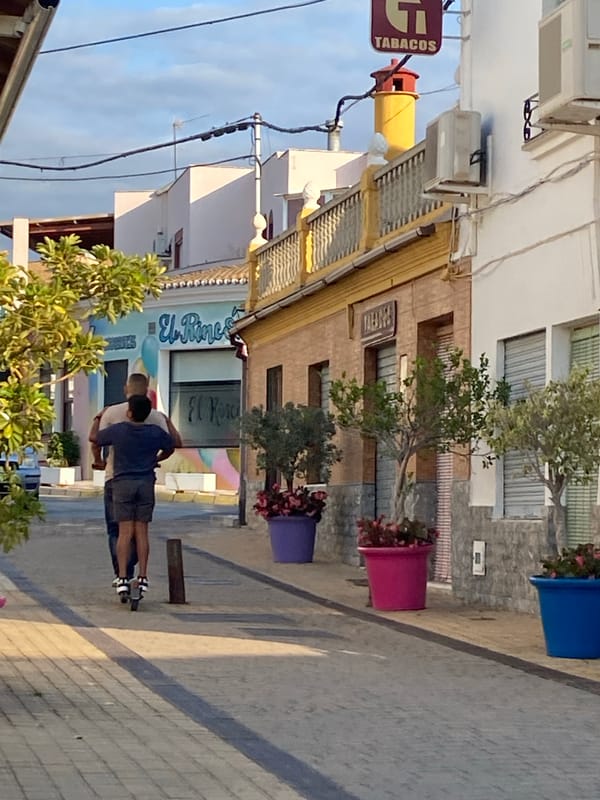 Morning stroll through Cancelada's whitewashed streets, Estepona
