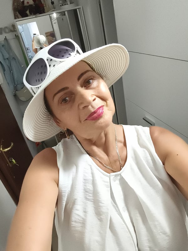 Summer selfie moment indoors, Livorno, Italy