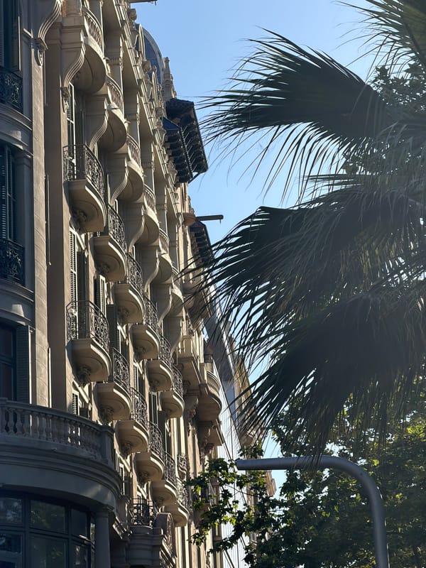 Tourist captures diverse Barcelona scenes during afternoon walkabout