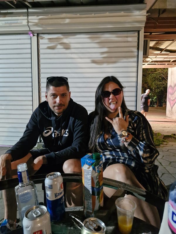 Evening social activity documented across Plovdiv, Bulgaria
