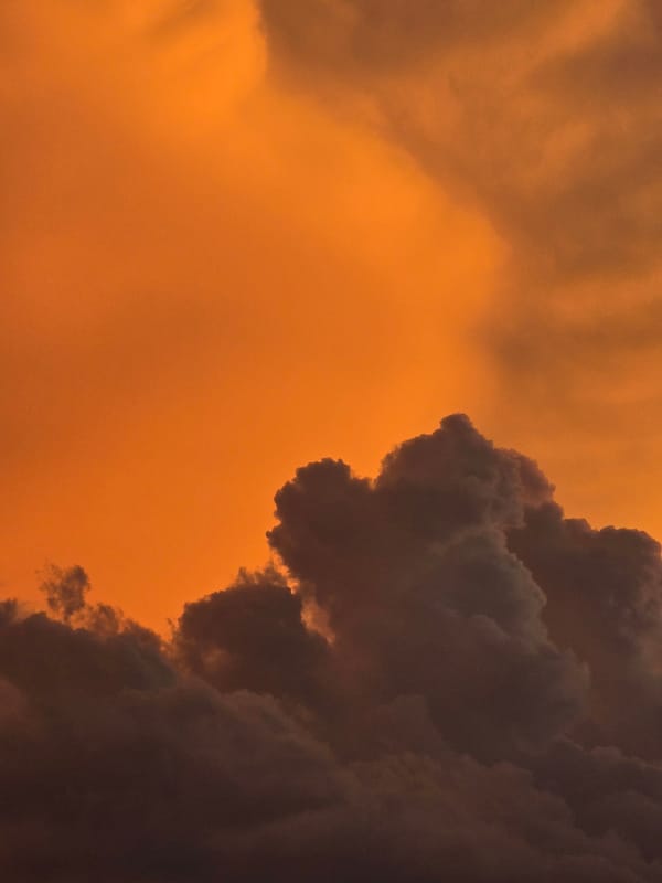 Dramatic alpine sunset lights up the sky over Garmisch-Partenkirchen