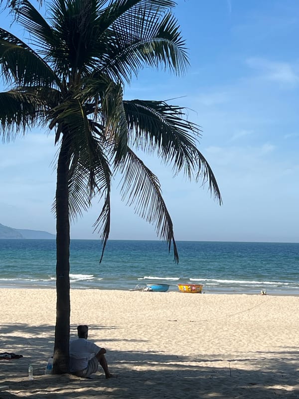 My Khe Beach buzzing on a clear Da Nang morning