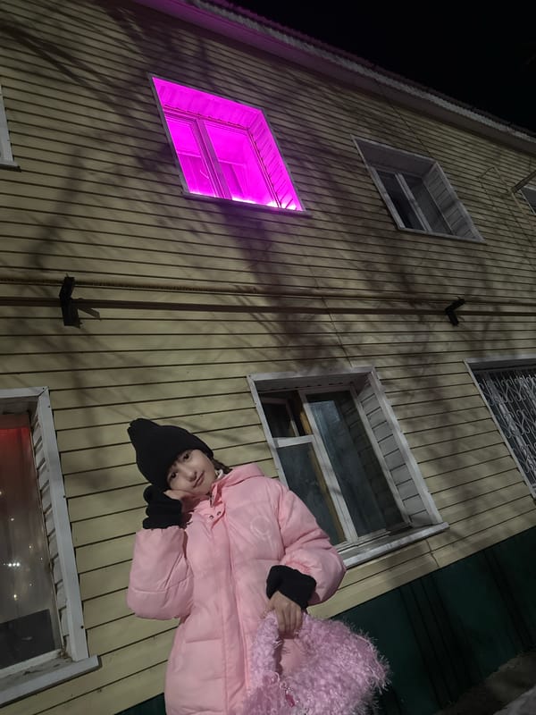 Single illuminated window spotted in Aktanysh building at night
